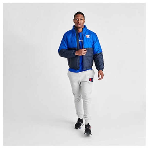 HP๐Menโs Champion Puffer Jacket sz large - Picture 3 of 5